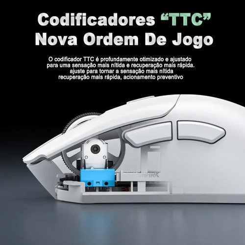 Mouse Para Jogos Attack Shark R1 De 18.000 Dpi, Paw3311, Mod