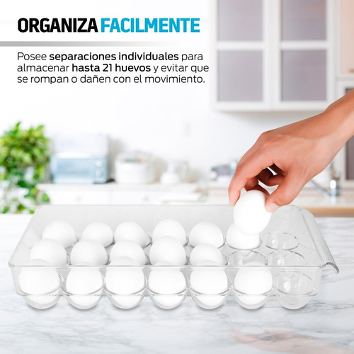 * Redlemon Organizador De Huevos For Refrigerador Con Tapa