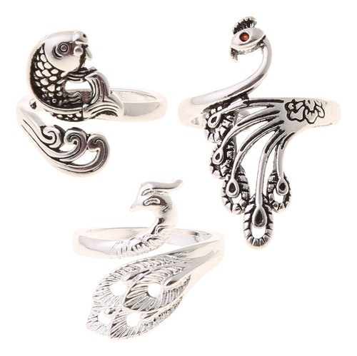Juego De Anillos De Ganchillo Con Lazo For Tejer, Estilo Vi