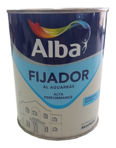 Fijador Sellador Al Aguarrás Alta Performance Alba X 1 Litro