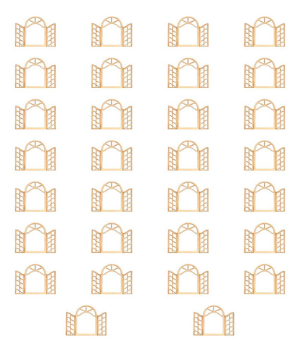30 Piezas De Puertas De Madera Para Jardín De Hadas, 6,7 Cm