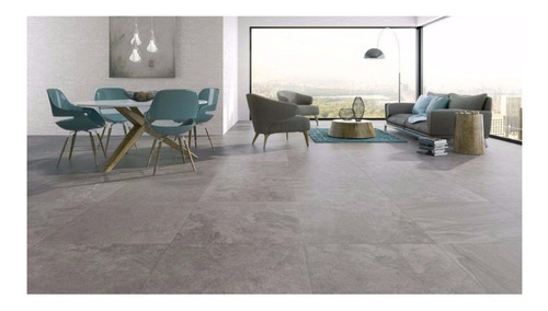 Porcelanatos Pisos Pared Blend Grafito 61x61 Cerro Negro