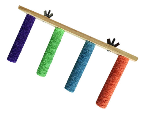 Wood Perch Stand Ventana De 4 Nivel