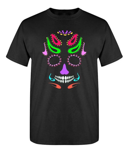 Playera Silueta De Calavera Día De Muertos Para Hombre