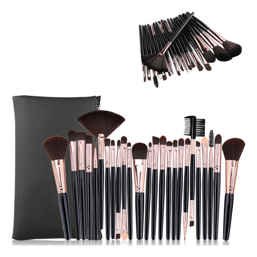 25 Piezas Kit De Brochas De Maquillaje Profesional