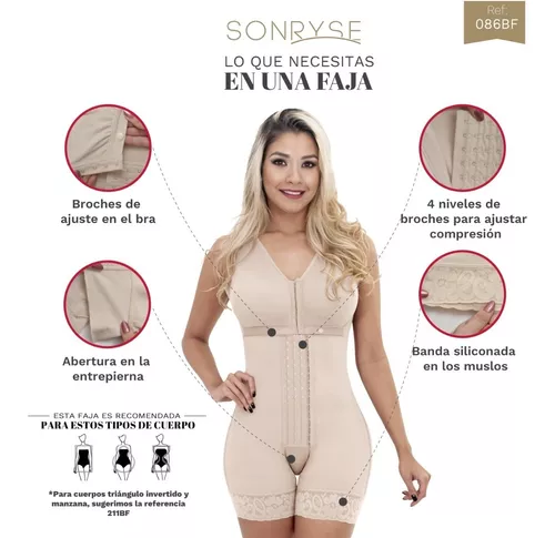 مشخصات Sonryse 086 Fajas Colombianas Reductoras y Moldeadoras Stage 1 Post  Surgery Tummy Tuck BBL Shapewear - ارسال 10 الی 15 روز کاری‎