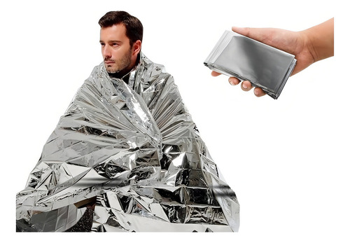 Manta Termica Emergencia Supervivencia Camping 130x210cm