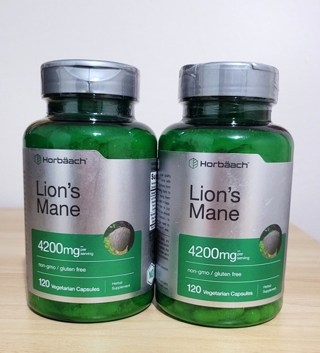 Extracto De Melena De Leon 4200 Mg Horbäach 120 Cápsulas