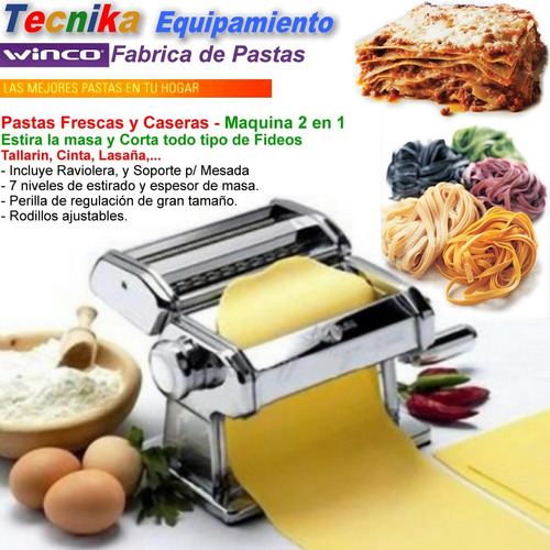 Imagen 2 de 7 de Maquina Fabrica De Pastas Acero Fideo Winco W-150, Balvanera