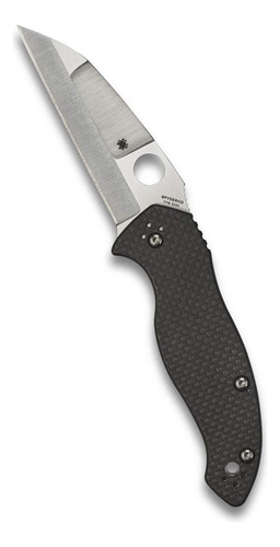 Spyderco Hunting Knives Black Carbon Fiber And G-10 Canis Co