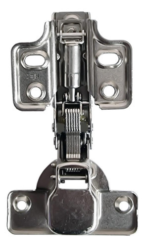 Kit 8 Dobradiça Reta 35mm Com Pistão Amortecedor Para Moveis