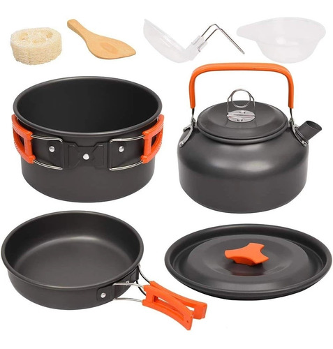 Kit De Utensilios De Cocina De Camping Set De Cocina Olla De