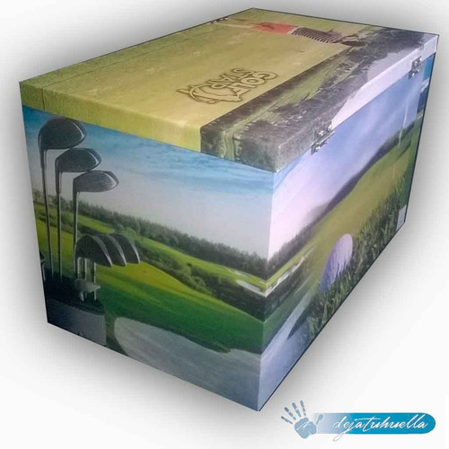 Imagen 6 de 6 de Golf Cofre De Madera Edicion Especial. (15x15x15)