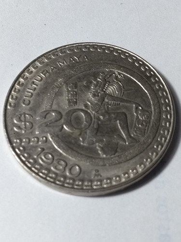 Moneda De México 20 Pesos 1980eecxelente