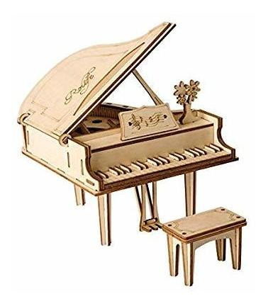 Hands Craft Piano De Cola Diy 3d Puzzle De Madera Kit Modelo