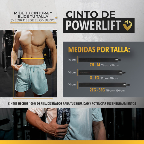 Faja Cinto Cinturón Gym Powerlift Fresafit Hulk Madc