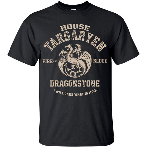 Poleras Game Of Thrones, Casa Targaryen, Juego De Tronos