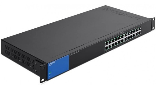 Switch 24 Puertos Linksys Lgs124p, No Administrable/rack