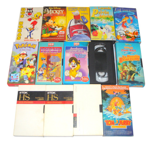 Peliculas Infantiles Retro En Vhs (lote X 14u.) (Usado)