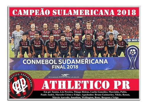 Poster Do Atlético Pr - Campeão Sulamericana 2018