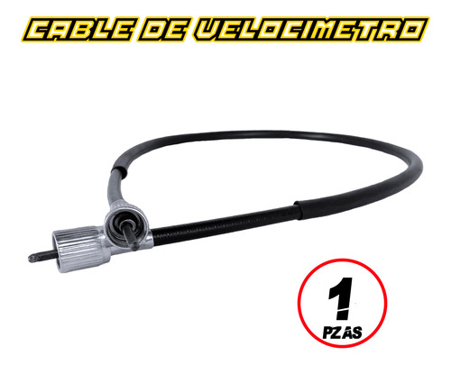 Cable De Velocimetro Italika Ex-200 / Rt-200 / Rt-200 Negro