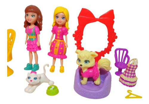 Polly Pocket Playset Circo De Mascotas Y Limonada Divertida (Usado)