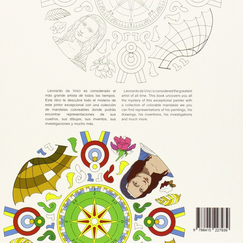 Mandalas Para Relajarse Pintando Con Leonardo Da Vinci: Mandalas Para Relajarse Pintando Con Leonardo Da Vinci, De Sergio Guinot. Editorial Librero, Tapa Blanda En Español, 2015