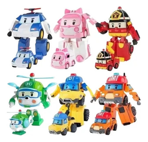 Juguetes De Coche Robocar Poli Transformation 6 En 1