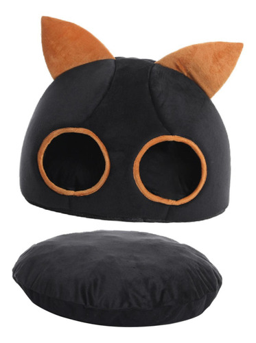 Cama De Gatos Para Gatos Interiores, L Negro