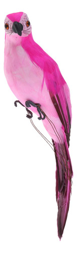 Estatua De Loro Simulada, Figura De Loro De Plumas