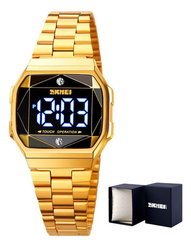 Reloj Electrónico Digital De Acero Inoxidable Skmei Business