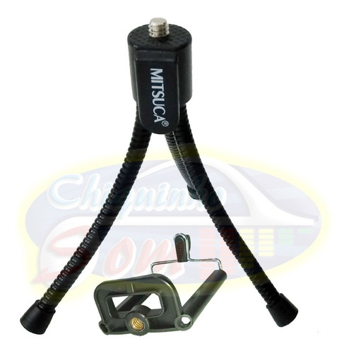 Imagem 5 de 6 de Mini Tripe Flexivel Em Aço Camera Com Suporte Para Celular