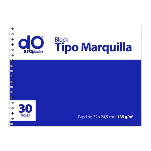 Block Marquilla Doarts De 32x24cm C/30hojas C/espiral 