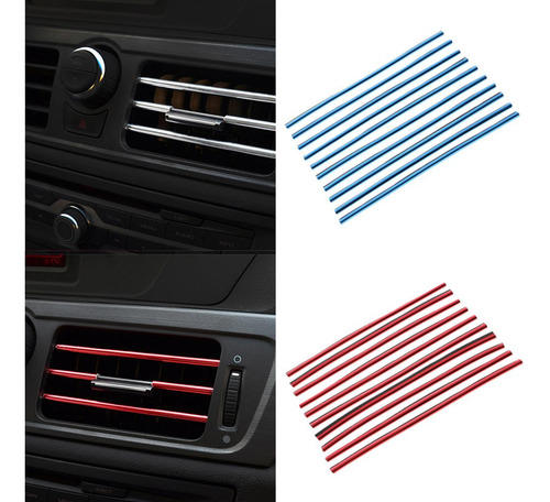 20x Azul + Rojo Micro Moldeado 20cm Interior Coche Vent
