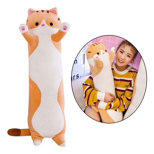 Almohada De Felpa Para Gatos, Almohada Larga De Felpa Suave,