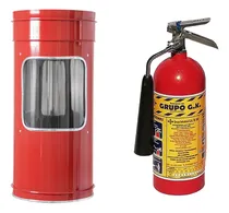 Comprar Gabinete Porta Extintor Co2 Tipo Cenicero 5 Lb Envio Gratis