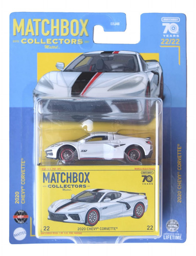 Matchbox Collectors: 2020 Chevy Corvette Blanco
