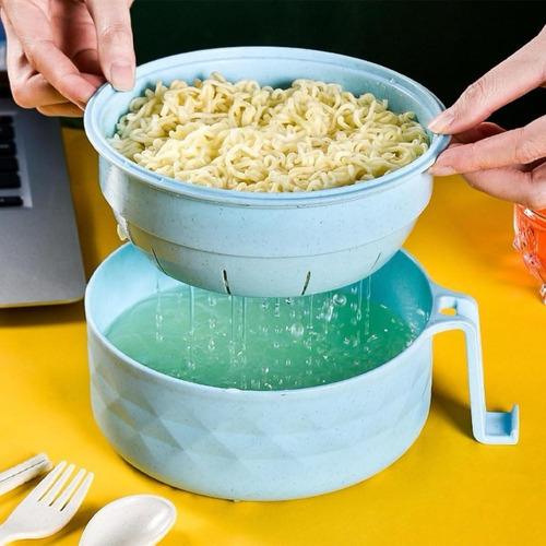 Juego De Tazones De Ramen De 6 Piezas,tenedor Y Cuchara