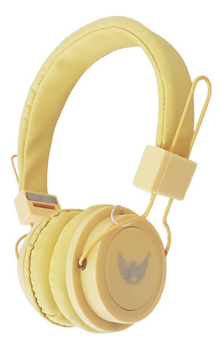 Fone Ouvido Headphone Dobrável Microfone A-896 Amarelo