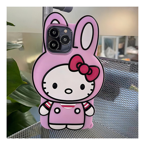 Funda Para iPhone Sanrio Hello Kitty Head My Melody 3d Lindo Color A2 For 12pro