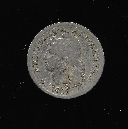 Ltc557. Moneda Nacional De 5 Centavos De 1909.