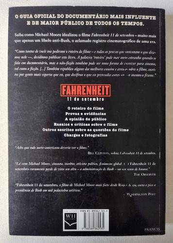 Fahrenheit 11 De Setembro - Michael Moore (Usado)