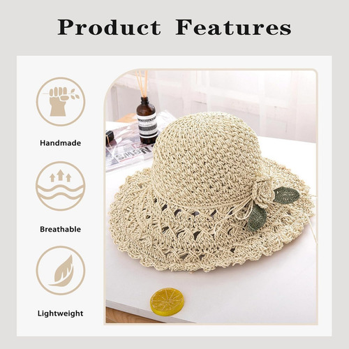 Sombreros De Paja For Mujer, Sombreros De Playa, Protección
