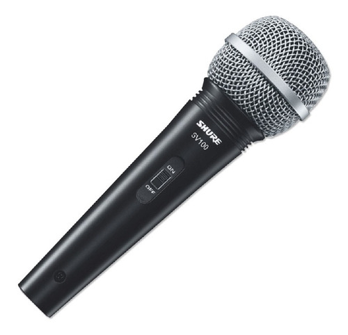 Micrófono Shure Sv100 Dinámico Cardioide Negro/plateado