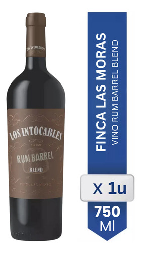 Vino Los Intocables Rum Barrel Blend Tinto Botella 750ml