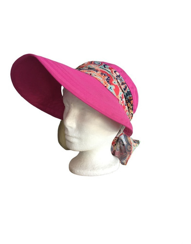 Sombrero De Sol Anti-uv Para Mujer 2 En 1 Estampado Floral