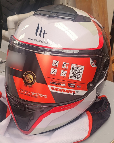 Casco Para Motocicleta Atom 2 Mt Helmet Rojo Emalla B0 Gloss Xxl (Usado)