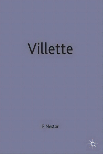 Villette, De Pauline Nestor. Editorial Macmillan Education Uk, Tapa Blanda En Inglés