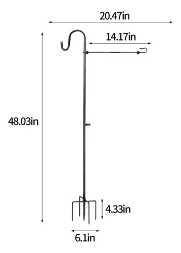Suporte De Bandeira De Jardim Com Gancho, 1 Pacote De Bandei