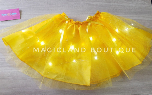 Tutu Con Luz Led Para Niñas Incluyemoño, Colores Disponibles